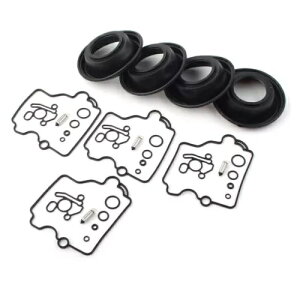 4 Lu^[č\zCZbgLbg^_CttBbgXYL RF600R RF900R 4 Carburetor Rebuild Repair Set Kits Vacuum Diaphragms Fit Suzuki RF600R RF900R
