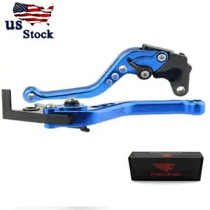 u[}n FZ1 FAZER 2001-2004 2005 V[gNb`u[Lo[\ Blue For Yamaha FZ1 FAZER 2001-2004 2005 Short Clutch Brake Levers Adjustable
