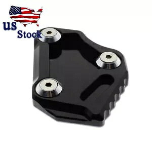 }n YZF R1 1999-2006 CNC TChLbNX^hX^hv[gpbh For Yamaha YZF R1 1999-2006 CNC Side Kickstand Stand Extension Plate Pad Black