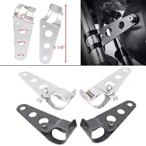 X`[ 28-38 ~[goCNwbhCgtH[N}EguPbgtBbgJtF[T[`bp[ Steel 28-38mm Motorbike Headlight Fork Ears Mount Bracket Fit Cafe Racer Chopper