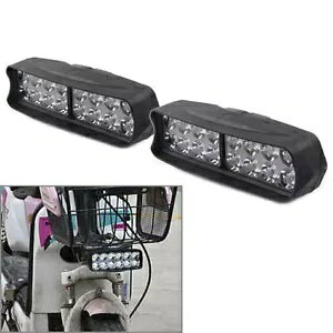 yAI[goCwbhCgX|bgtHOCg UTV ATV p 16 LED wbhv Pair Motorcycle Headlight Spot Fog Light 16-LED Headlamp For Car UTV ATV
