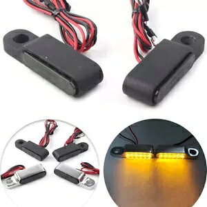2x ~j LED [^[^[VOiAo[ECJ[Cgu[LNb`o[tbV[ 2x Mini LED Motor Turn Signal Amber Blinker Light Brake Clutch Lever Flashers