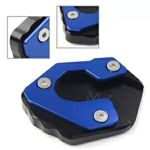 I[goCLbNX^hTChX^hv[gpbhtBbg}n MT-07 FZ-07 u[ Motorcycle Kickstand Side Stand Extension Plate Pad Fit Yamaha MT-07 FZ-07 Blue