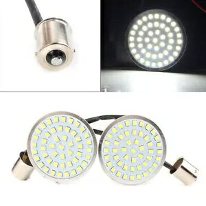 2C` 156 zCg LED ECJ[ Cg ou n[[ X|[cX^[ c[OɓK 2" 156 White LED Turn Signal Lights Bulb Fit Harley Sportster Touring