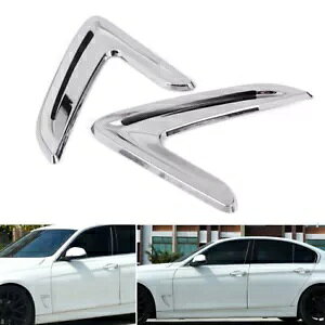 N[ TCh {fB }[J[ tF_[ GA EBO xg g tBbg BMW 3V[Y F30 13-18 Chrome Side Body Marker Fender Air Wing Vent Trim Fit BMW 3Series F30 13-18