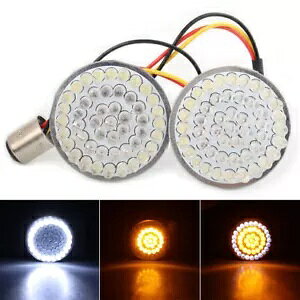 n[[c[O 14-17 48 LED CT[g^[VOidzCg/Ao[v For Harley Touring 14-17 48 LED Insert Turn Signal Light Bulb White / Amber Lamp