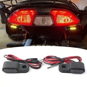 2X �~�j�I�[�g�o�C LED �^�[���V�O�i���E�C���J�[���C�g�C���W�P�[�^�[�A���o�[�����v�u���b�N 2X Mini Motorcycle LED Turn Signals Blinker Light Indicator Amber Lamp Black �y���s�A���i�z