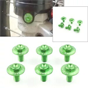 6x �t�����g�t�H�[�N�K�[�h�{���g�� Kawasaki KX85 80 125 KX250F 450F KLX450R 250 98-16 �ɓK�����܂��B 6x Front Fork Guard Bolts Fit Kawasaki KX85 80 125 KX250F 450F KLX450R 250 98-16