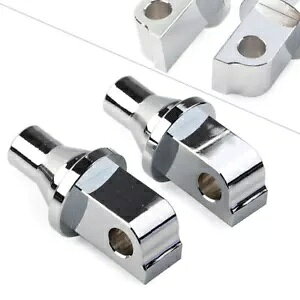 ���}�n �z���_ VTX �X�Y�L �N���[�� �t�����g/���A �e�[�p�[�h �t�b�g�y�O �A�_�v�^�[�ɓK�� Fit for Yamaha Honda VTX Suzuki Chrome Front/Rear Tapered Foot Peg Adapters �y���s�A���i�z