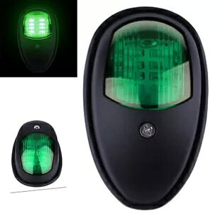 O[}{[gbgoECg12VXeX|LEDirQ[VCg Green Marine Boat Yacht Bow Light 12V Stainless Steel LED Navigation Lights