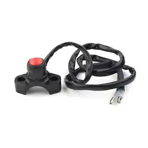 CNC GW~X^[gLXCb`{^tBbg_[goCNNbh ATV ubN CNC Engine Stop Start Kill Switch Button Fit Dirt Bike Quad ATV Black