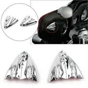 yACi[tFAO~[ubNItJo[v[g̓n[[Xg[gOCh 06-13 ɓK܂B A Pair Inner Fairing Mirror Block Off Cover Plates Fit Harley Street Glide 06-13
