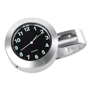 1xI[goC 7/8 "~1" nho[ NH[c NbN jo[T tBbg N[U[ `bp[ JX^ 1xMotorcycle 7/8"~1" Handlebar QUARTZ Clock Universal Fit cruiser chopper custom