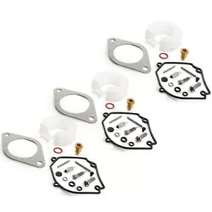3 �Z�b�g�L���u���^�[�C���L�b�g���}�n�D�O�@ 2T 75 80 90HP 6H1-W0093-01-00 �ɓK�� 3 Sets Carburetor Repair Kit Fit Yamaha Outboard 2T 75 80 90HP 6H1-W0093-01-00 �y���s�A���i�z