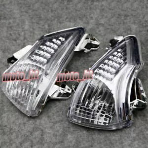 �N���A�^�[���V�O�i���C���W�P�[�^�[�E�C���J�[�����Y �J���T�L 2008 2009 ZX10R �ɓK�� Clear Turn Signals Indicator Blinker Lens Fit Kawasaki 2008 2009 ZX10R