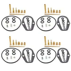 4 �Z�b�g �L���u���^�[ ���r���h �L���u���^�[ Re2x �L�b�g �W�F�b�g �K�X�P�b�g �t�B�b�g �z���_ CB500K CB500 4set Carburetor Rebuild Carb Re2x Kit Jets Gasket Fit Honda CB500K CB500