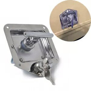 ܂肽 T nh bN X`[ tbV }Eg c[ {bNX g[[ Lo gbNɓK Folding T Handle Lock Steel Flush Mount Tool Box Fit Trailer Caravan Truck