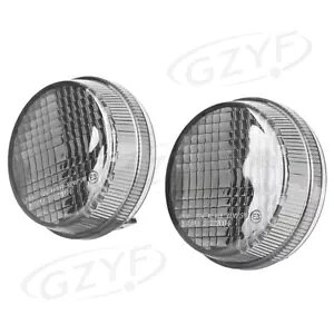 2X �X���[�N�����Y �t�����g �E�C���J�[ �J�o�[ �V�F�� �z���_�S�N���[�U�[ 1997-2000 �ɓK�� 2X Smoke Lens Front Turn Signals Cover Shell Fit Honda All Cruisers 1997-2000 �y���s�A���i�z