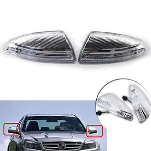 Ԃ̃hATCh~[ LED ^[VOiCgtBbgZfX W204 C250 C300 C350 Car Door Side Mirror LED Turn Signal Light Fit Mercedes W204 C250 C300 C350