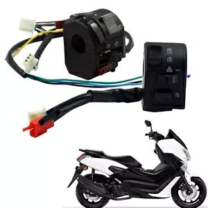�I�[�g�o�C�z�[���{�^���d���n���h���o�[�R���g���[���X�C�b�`���}�n Nmax 2020 Motorcycle Horn Button Electric Handlebar Controller Switch For Yamaha Nmax 2020 �y���s�A���i�z