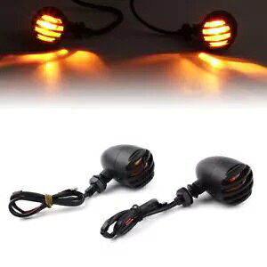 2× ubN jo[T I[goC 12V LED ECJ[ CWP[^[ Cg 2× Black Universal Motorcycle 12V LED Turn Signals Indicator Lights