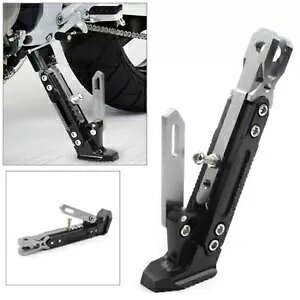CNC X`[mXbv߉\ȃI[goCtbgTChX^hT|[gbOLbNX^h CNC Steel Non-slip Adjustable Motorcycle Foot Side Stand Support Leg Kickstand