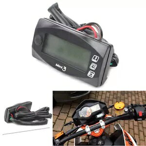 zCg 12V LED fW^xvdvԌv[^[ White 12V LED Digital Thermometer Voltmeter Water Time Gauge Meter