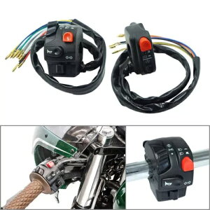 7/8 "22 ~[gI[goCz[{^dCX^[gnho[Rg[XCb` 7/8" 22MM Motorcycle Horn Button Electric Start Handlebar Controller Switch