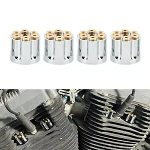 n[[X|[cX^[cCJ 1340 4x N[Xp[NvOwbh{gLbvJo[vO For Harley Sportster Twin Cam 1340 4x Chrome Spark Plug Head Bolt Cap Cover Plug