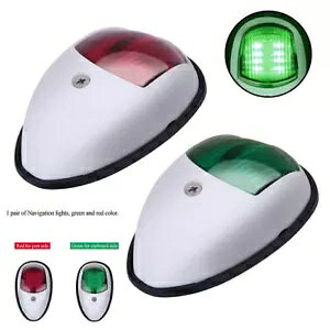LED irQ[VZ[Ov}{[gbgvX`bNԗΖhCg LED Navigation Sailing Lamp Marine Boat Yacht Plastic Red Green Waterproof Light