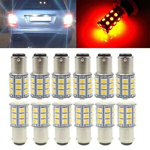 1/2/4/10/12x CE BA15D 27SMD RV }{[gg[[ LED d 1076 zCg 1/2/4/10/12x CE BA15D 27SMD RV Marine Boat Trailer LED Light bulbs 1076 White