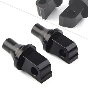 tg/A e[p[h tbgyO A_v^[ ubN tBbg }n z_ VTX XYL Front/Rear Tapered Foot Peg Adapters Black Fit Yamaha Honda VTX Suzuki