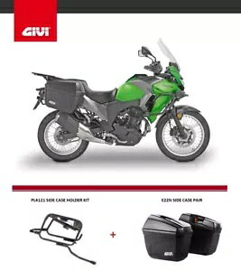 KAWASAKI VERSYS-X 300 2021 GIVI E22N パニア + PL4121 サイドケースホルダーラックセット KAWASAKI VERSYS-X 300 2021 GIVI E22N PANNIERS + PL4121 SIDE CASE HOLDER RACK SET