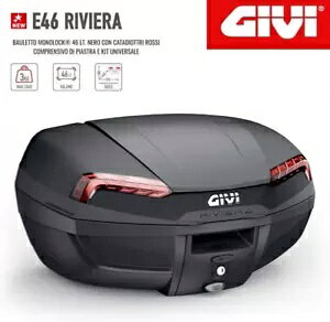 LAMBRETTA V-SPECIAL 125-200 2022 �g�b�v�{�b�N�X GIVI E46 Riviera CASE + SR9530 RACK �Z�b�g LAMBRETTA V-SPECIAL 125-200 2022 TOP BOX GIVI E46 Riviera CASE + SR9530 RACK Set �y���s�A���i�z