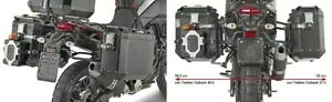 }n el 700 2019 GIVI gbJ[ AEgobN pjA TCh P[X 37 + 48 ubN YAMAHA Tenere 700 2019 GIVI Trekker Outback Pannier Side Cases 37 + 48 Black