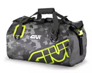 Givi EA115CM hJ[SobO 40 bg I[goC z[hI[ O[ V[g hCobO Givi EA115CM Waterproof Cargo Bag 40 Litres Motorcycle Holdall Grey Seat drybag
