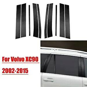 {{ XC90 2002-15 AJ[{t@Co[ B s[pl|XghAgJo[ For VOLVO XC90 2002-15 Real Carbon Fiber B Pillar Panel Posts Door Trim Cover
