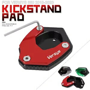 CNC LbNX^hTChX^hv[gpbh Kawasaki Versys 650 2010-2020 CNC Kickstand Side Stand Extension Plate Pad For Kawasaki Versys 650 2010-2020