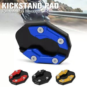 CNC LbNX^h TChX^h gv[g }n NMAX155 XMAX300 2020-2021 ɓK CNC Kickstand Side Stand Enlarge Plate Fit For Yamaha NMAX155 XMAX300 2020-2021