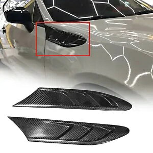 Xo BRZ g^ 86 GT86 B X^CTChtF_[tBxgJ[{t@Co[ 2  For Subaru BRZ Toyota 86 GT86 B Style Side Fender Fin Vent Carbon Fiber 2PCS