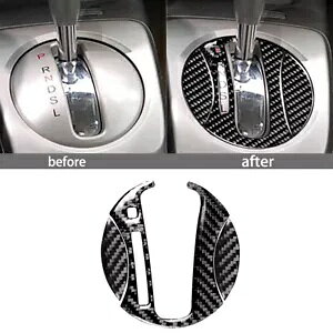 z_ VrbN 8th  2006-11 J[{t@Co[R\[MAVtgplJo[ 3  3Pcs For Honda Civic 8th Gen 2006-11 Carbon Fiber Console Gear Shift Panel Cover