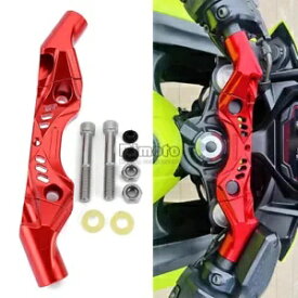 1x トップトリプルクランプハンドルバーアダプター Kawasaki Ninja 650 2017-2023 レッド用 1x Top Triple Clamp Handlebar Adapter For Kawasaki Ninja 650 2017-2023 Red