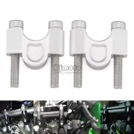 ハンドルバーライザーマウントクランプアダプター KAWASAKI versys X300 2017-2018 シルバー Handlebar Riser Mount Clamp Adapters For KAWASAKI versys X300 2017-2018 Silver