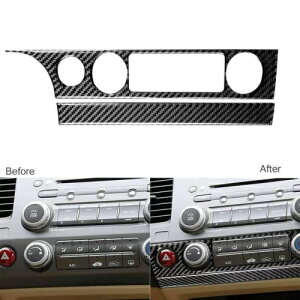 AJ[{t@Co[CeAACXCb`plt[gz_VrbN2006-11 Real Carbon Fiber Interior AC Switch Panel Frame Trim For Honda Civic 2006-11