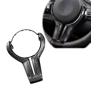 �J�[�{���t�@�C�o�[�X�e�A�����O�z�C�[���g���� BMW F87 M3 F80 M4 F82 M6 F06 F12 F13 X5MX6M�p Carbon Fiber Steering Wheel Trim for BMW F87 M3 F80 M4 F82 M6 F06 F12 F13 X5MX6M �y���s�A���i�z