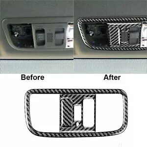 z_ VrbN 2006-2011 J[{t@Co[ǏvplJo[gɓK Fit For Honda Civic 2006-2011 Carbon Fiber Reading Lamp Panel Cover Trim