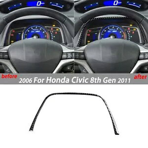�J�[�{���t�@�C�o�[�X�s�[�h���[�^�[�A�b�p�[�_�b�V���{�[�h�R���\�[���J�o�[�g�����z���_�V�r�b�N 06-11 Carbon Fiber Speedmeter Upper Dashboard Console Cover Trim For Honda Civic 06-11 �y���s�A���i�z