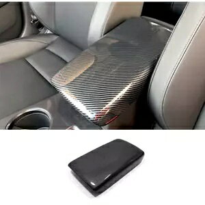 カーボンファイバー中央アームレスト収納ボックスカバートリムホンダシビック 2022 2023 Carbon Fiber Central Armrest Storage Box Cover Trim For Honda Civic 2022 2023