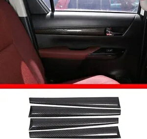 4pc ABS J[{t@Co[CeAԂ̃hAplJo[g Toyota@ nCbNX 2015-21 4pc ABS Carbon Fiber Interior Car Door Panel Cover Trim For Toyot@ Hilux 2015-21