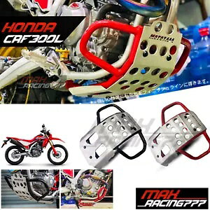 �u���b�N �N���b�V�� �o�[ + �X�L�b�h �v���[�g �G���W�� �K�[�h �t���[�� �v���e�N�^�[ �z���_ CRF300L2020-22 BLACK CRASH BAR + SKID PLATE ENGINE GUARD FRAME PROTECTOR HONDA CRF300L2020-22